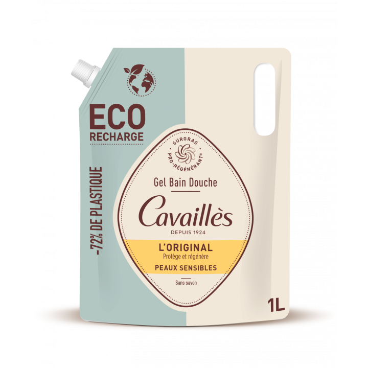 Gel bain douche BIO l'Original Rogé Cavaillès - éco-recharge de 1L