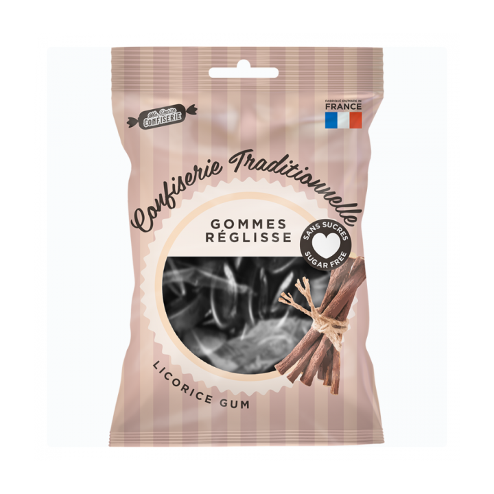 Gommes réglisse sans sucres Ma petite confiserie - sachet de 100g