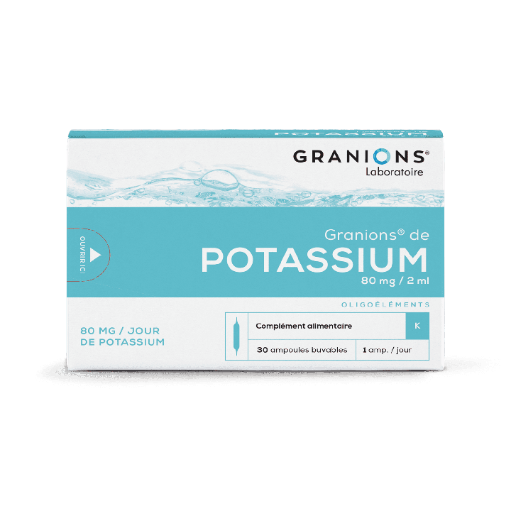 Granions de potassium - boite de 30 ampoules