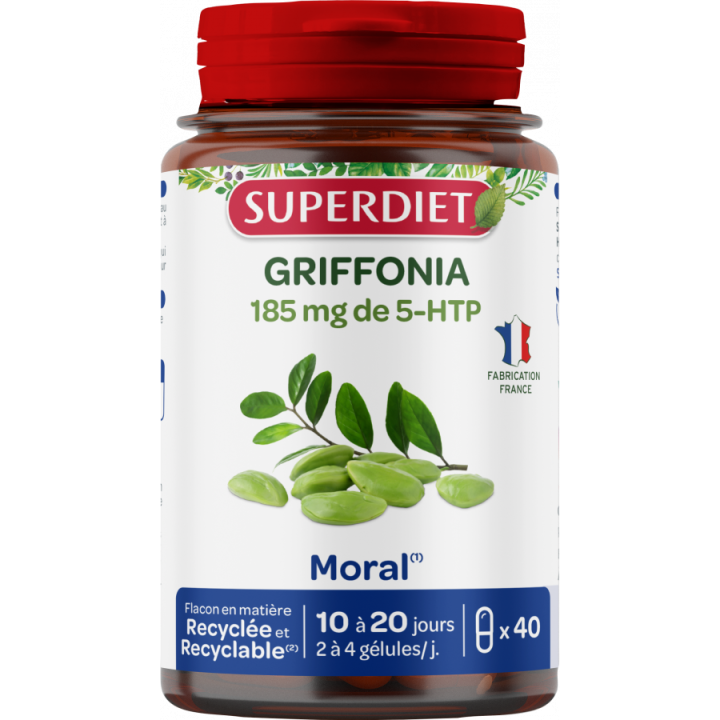 Griffonia moral Superdiet - pot de 40 gélules