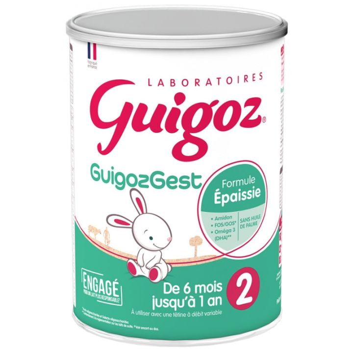 Guigoz Gest Formule épaissie lait 2ème âge - pot de 780 g