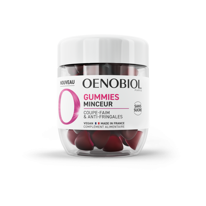 Gummies Minceur coupe faim Oenobiol - pot de 60 gommes