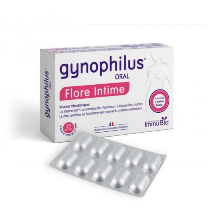 Gynophilus flore intime Immubio - boite de 20 gélules