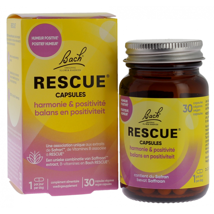 Harmonie et positivité Rescue - pot de 30 capsules