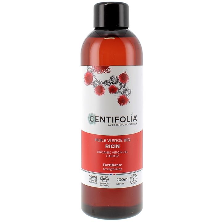 Huile Vierge Bio de Ricin Centifolia - Flacon de 200 ml