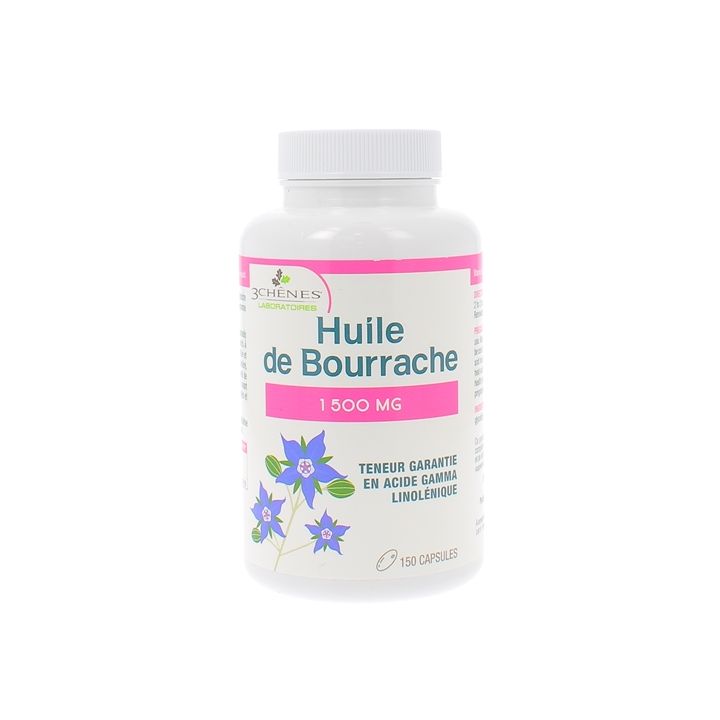 Huile de Bourrache Capital Jeunesse Les 3 Chênes - boîte de 150 capsules