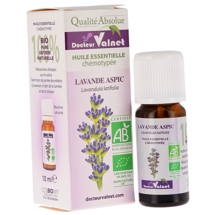 Huile essentielle Lavande aspic Bio Dr Valnet - 10 ml