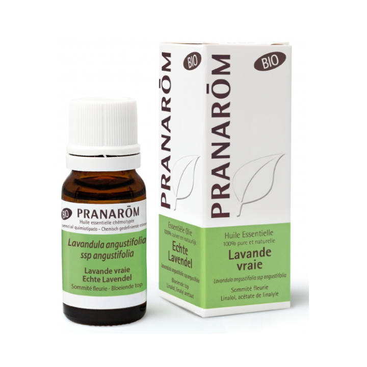 Huile essentielle de Lavande vraie bio Pranarôm - flacon de 10 ml