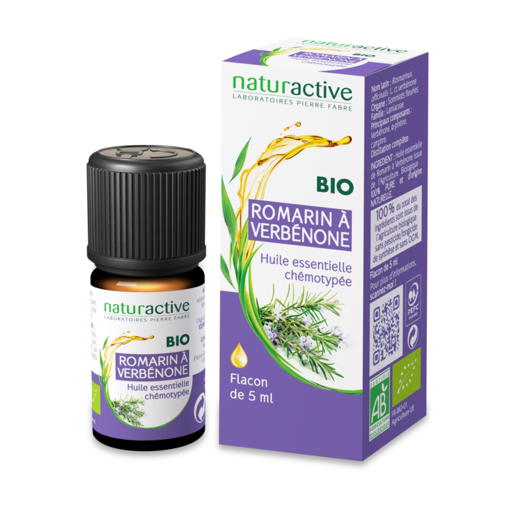 Huile essentielle Romarin à verbénone Naturactive - flacon de 5 ml