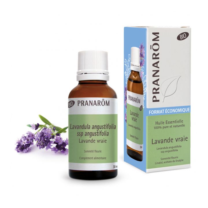 Huile essentielle de Lavande vraie bio Pranarôm - flacon de 30 ml