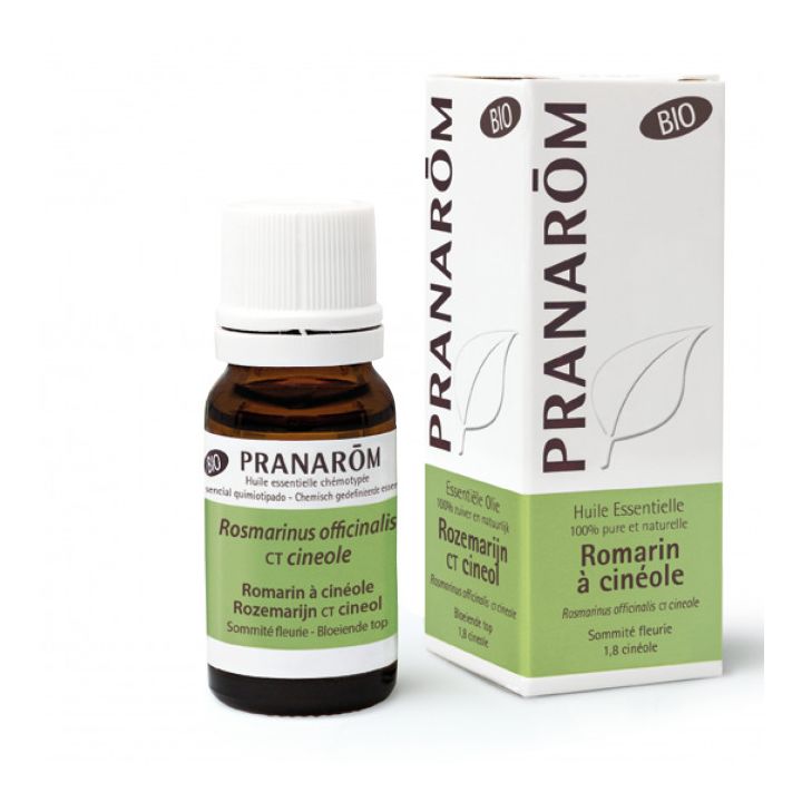 Huile essentielle de Romarin à cinéole Bio Pranarôm - flacon de 10 ml