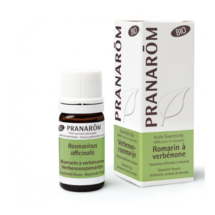 Huile essentielle de Romarin à verbénone Bio Pranarôm - flacon de 5 ml