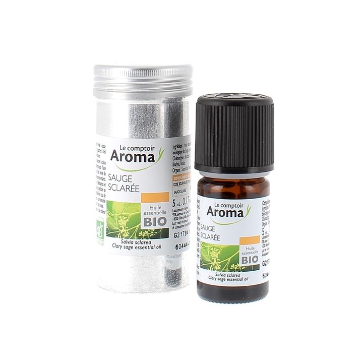 Huile essentielle de Sauge sclarée Le Comptoir Aroma - flacon de 5 ml
