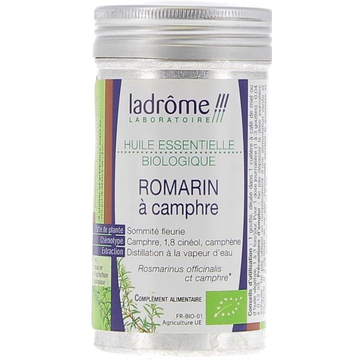 Huile essentielle romarin à camphre Bio Ladrôme - flacon de 10 ml