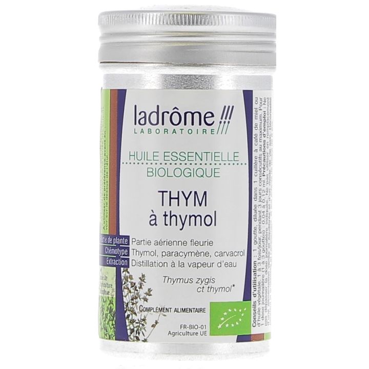 Huile essentielle thym à thymol Bio Ladrôme - flacon de 10 ml