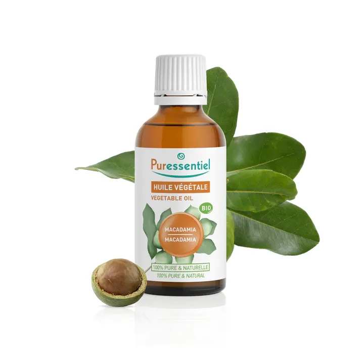 Huile végétale de Macadamia bio Puressentiel - flacon de 50 ml