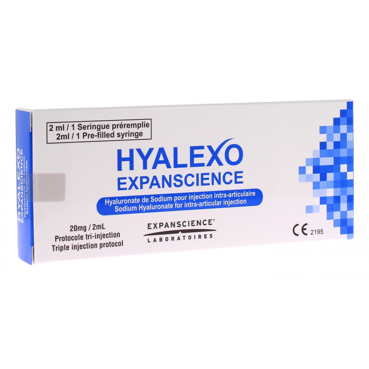 Hyalexo solution injection intra-articulaire Expanscience - boîte de 1 seringue de 2ml