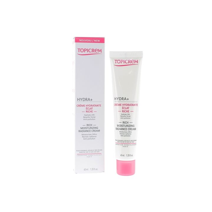Hydra + crème hydratante éclat riche Topicrem - tube de 40ml