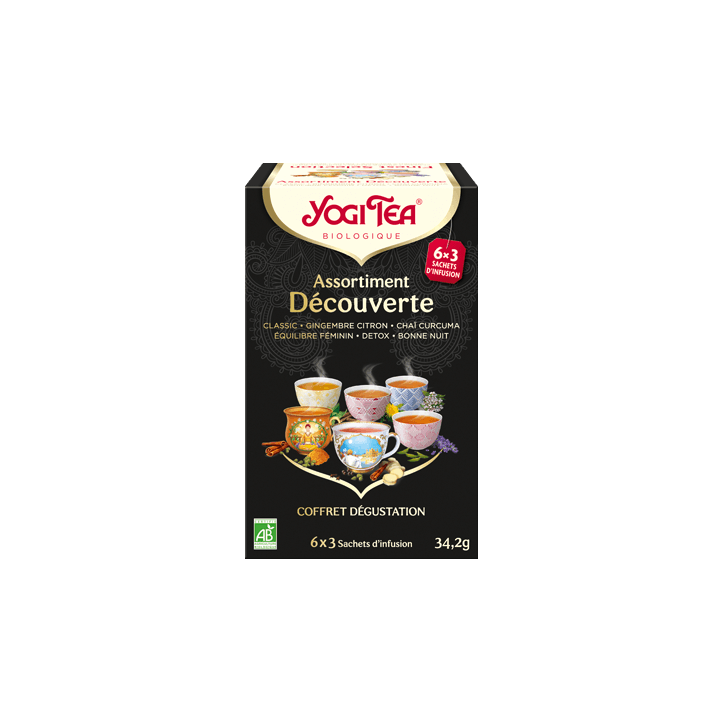 Infusion Assortissement Découverte Yogi Tea - boîte de 18 sachets