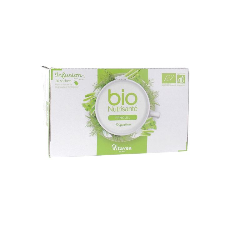 Infusion Fenouil bio Nutrisanté - boîte de 20 sachets