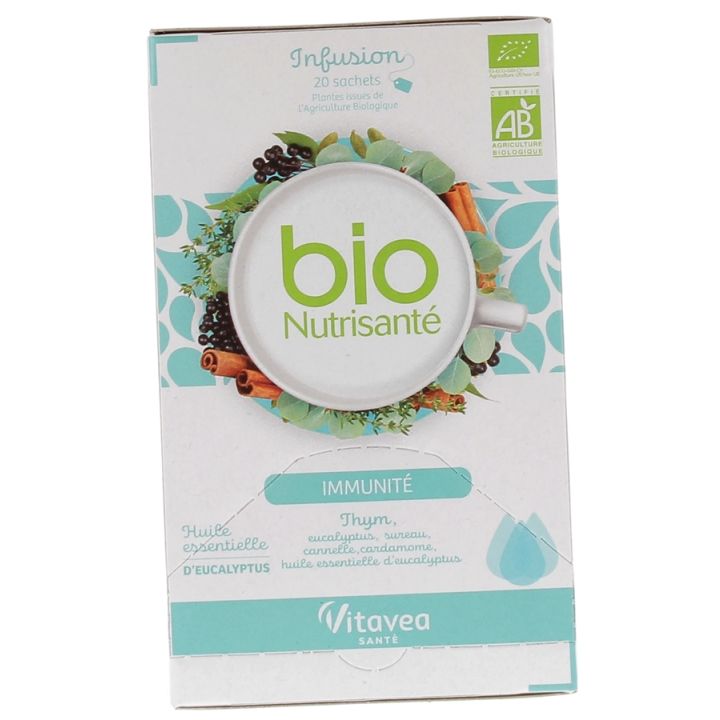 Infusion Immunité Bio Nutrisanté - boîte de 20 sachets