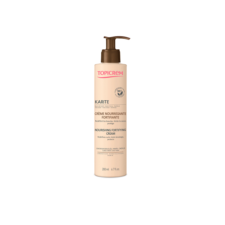 Karité crème nourrissante fortifiante Topicrem - flacon-pompe de 200 ml