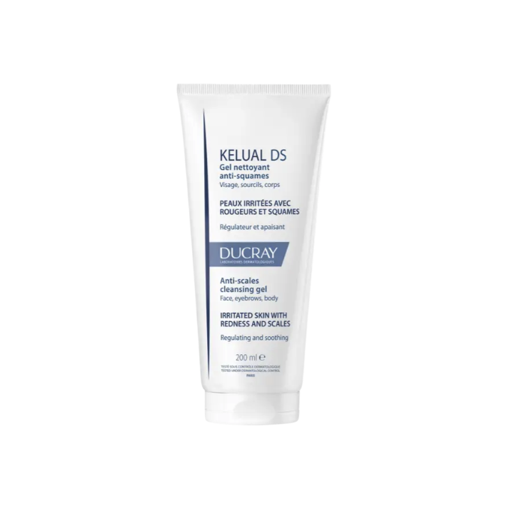 Kelual DS gel nettoyant anti-squames Ducray - tube de 200 ml