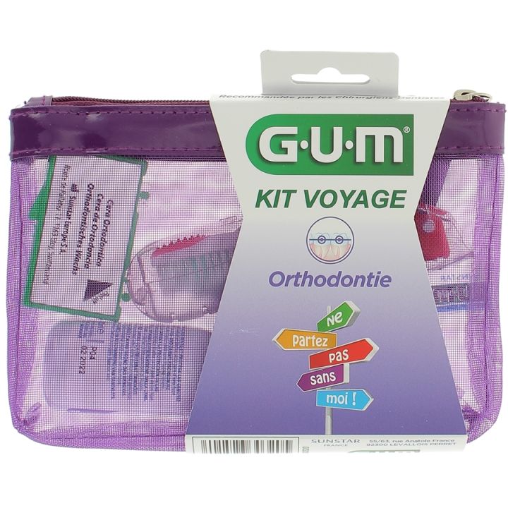 Kit Voyage Orthodontie GUM - trousse de 4 produits