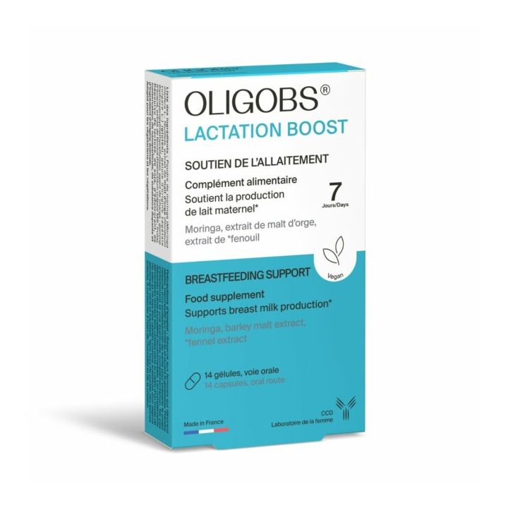 Oligobs Lactation boost soutien de l'allaitement CCD - boite de 14 gélules