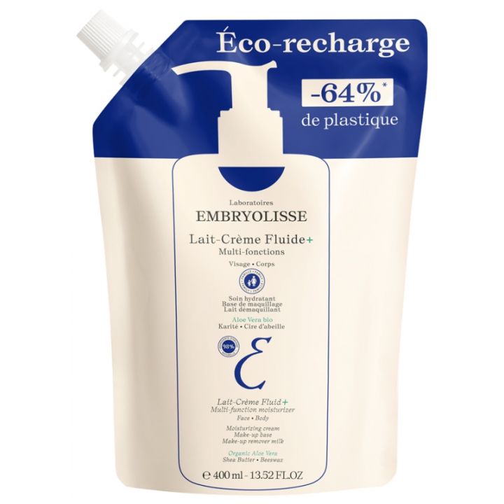 Lait-crème fluide+ Embryolisse - éco-recharge de 400 ml