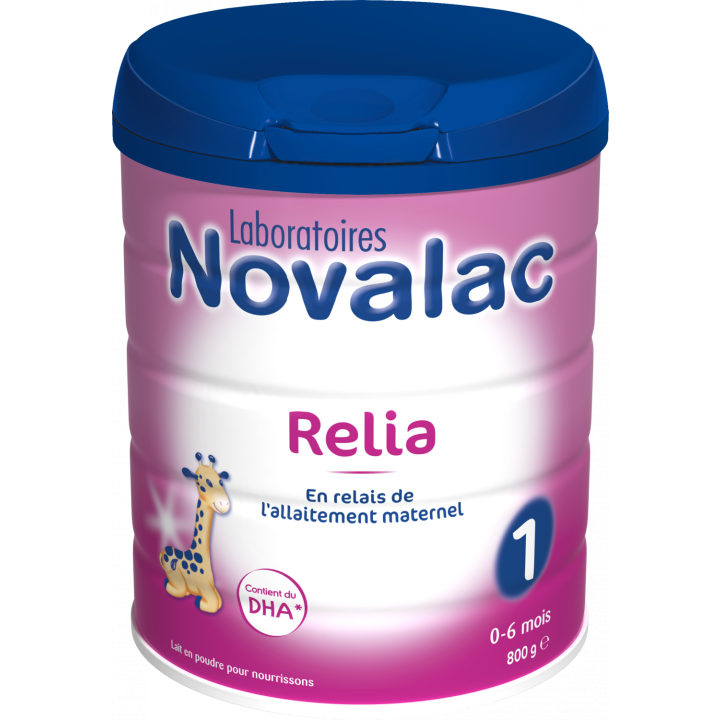 Lait en poudre Relia 1er âge (0-6 mois) Novalac - pot de 800g