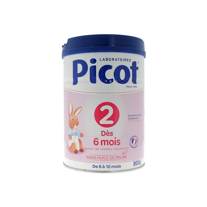 Lait poudre 2ème âge standard Picot - boite de 800g