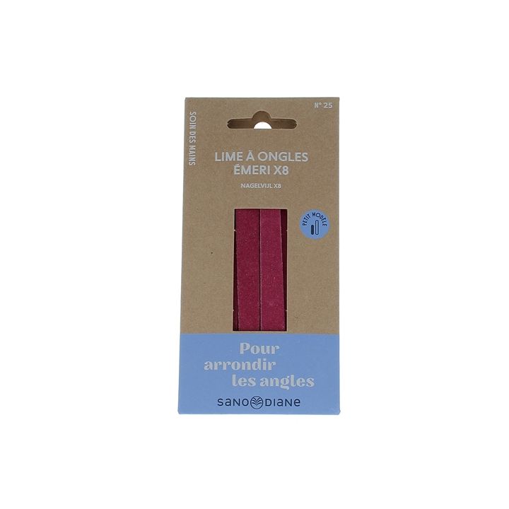 Limes à ongles émeri petit modèle Sanodiane - 8 limes