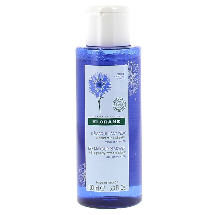 Lotion florale démaquillante au bleuet apaisant Klorane - Flacon de 100ml