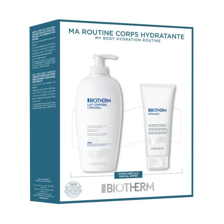 Ma routine corps hydratante Biotherm - coffret de 2 produits