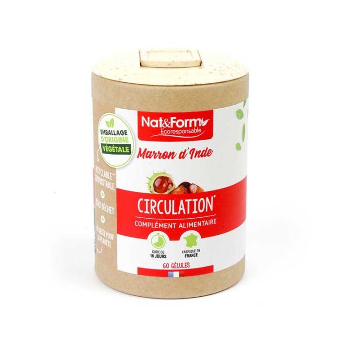 Marron d'Inde Ecoresponsable Nat&Form - boite de 60 gélules