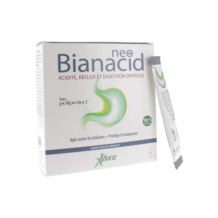 NeoBianacid acidité et reflux Aboca - 20 sachets-dose de granulés
