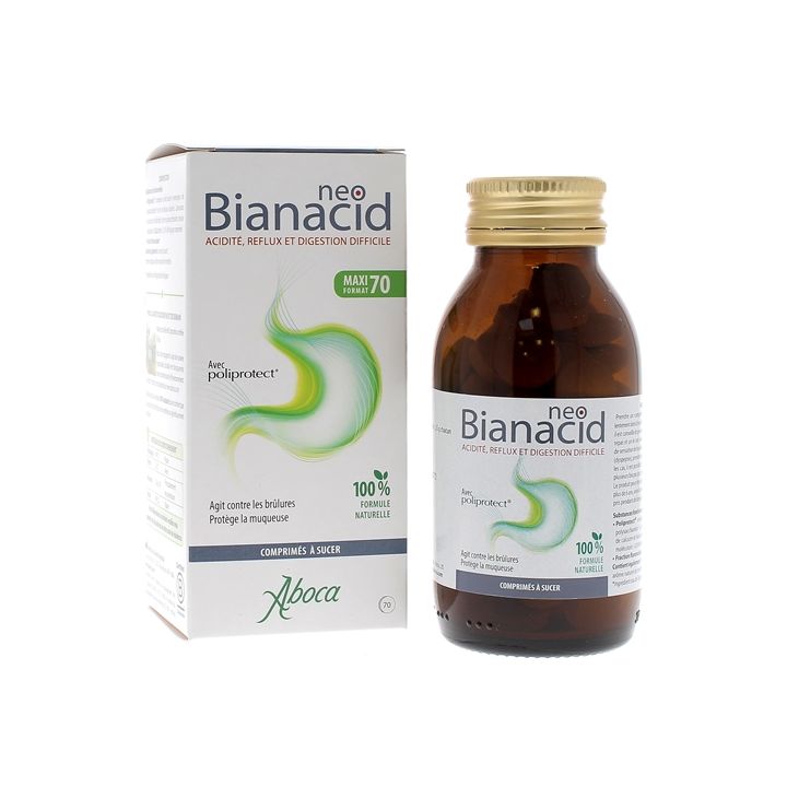 NeoBianacid acidité et reflux Aboca - flacon de 70 comprimés