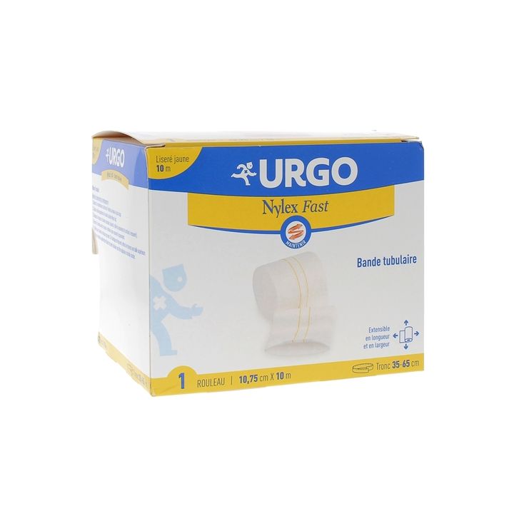 Nylex fast jaune Bande tubulaire Urgo - bande de 10,75cm x 10m