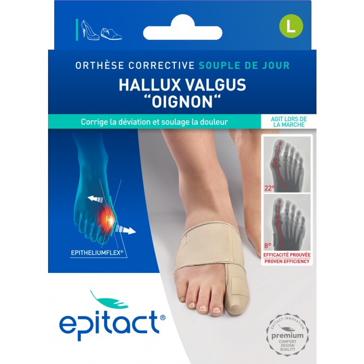 Orthèse corrective Hallux Valgus taille L souple de jour Epitact - 1 unité