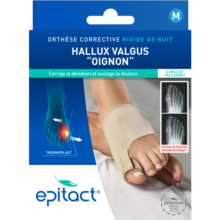 Orthèse corrective Hallux Valgus nuit Epitact - 1 unité taille M