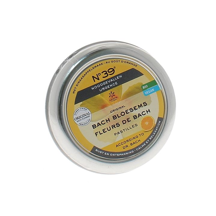 Pastilles urgence "calme et relaxation" Fleurs du Dr Bach Lemon pharma - Boîte de 45 g