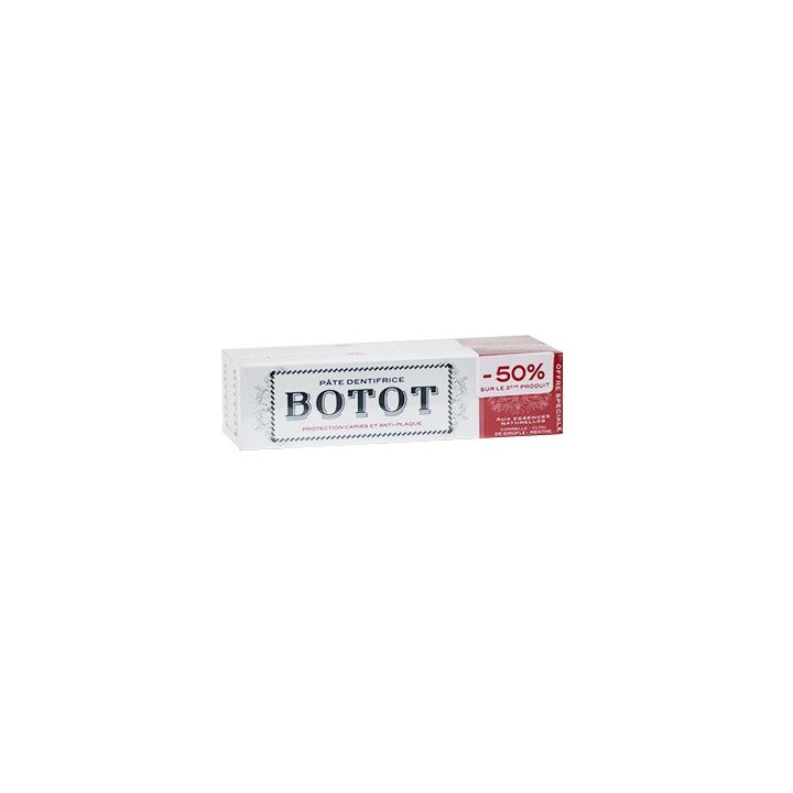 Pâte de dentifrice aux essences naturelles Botot - 2 tubes de 75ml