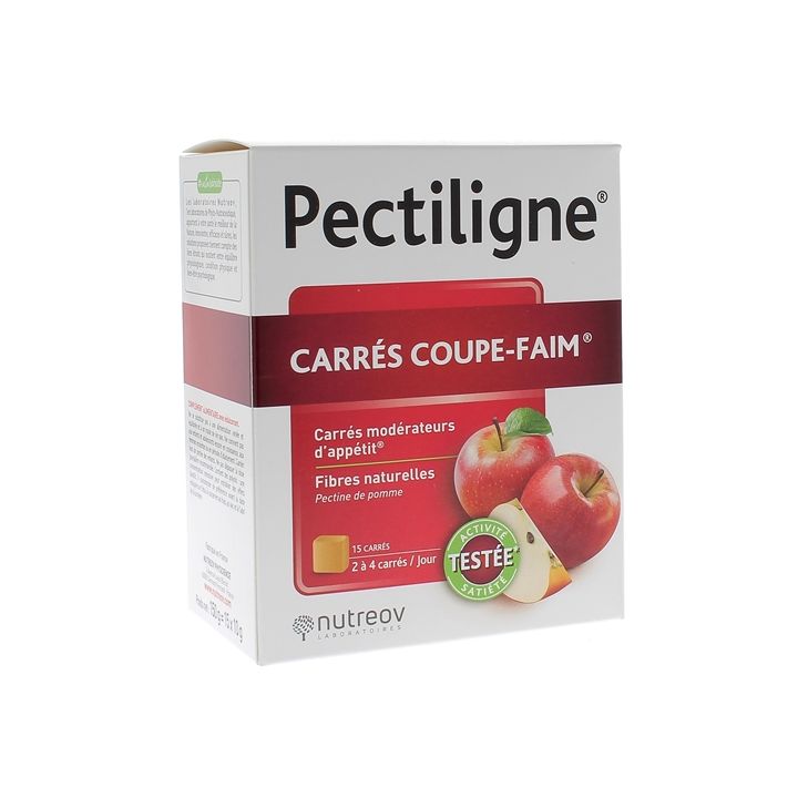 Pectiligne coupe faim Nutreov - boite de 15 carrés