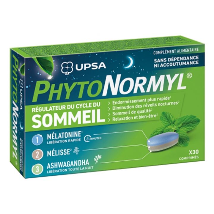 Phytonormyl Sommeil UPSA - boîte de 30 comprimés