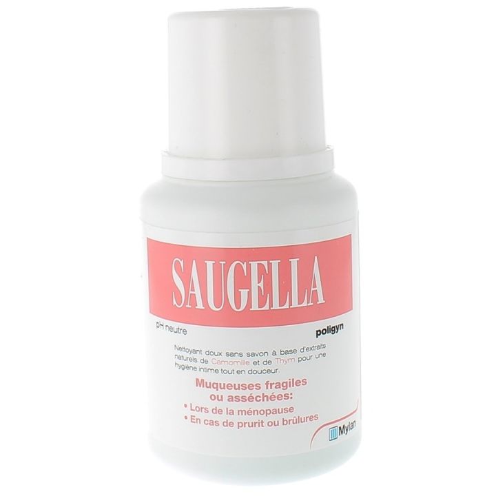 Nettoyant doux sans savon hygiène intime Saugellla - flacon de 100 ml