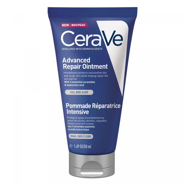 Pommade réparatrice intensive visage corps lèvres CeraVe - tube de 50 ml