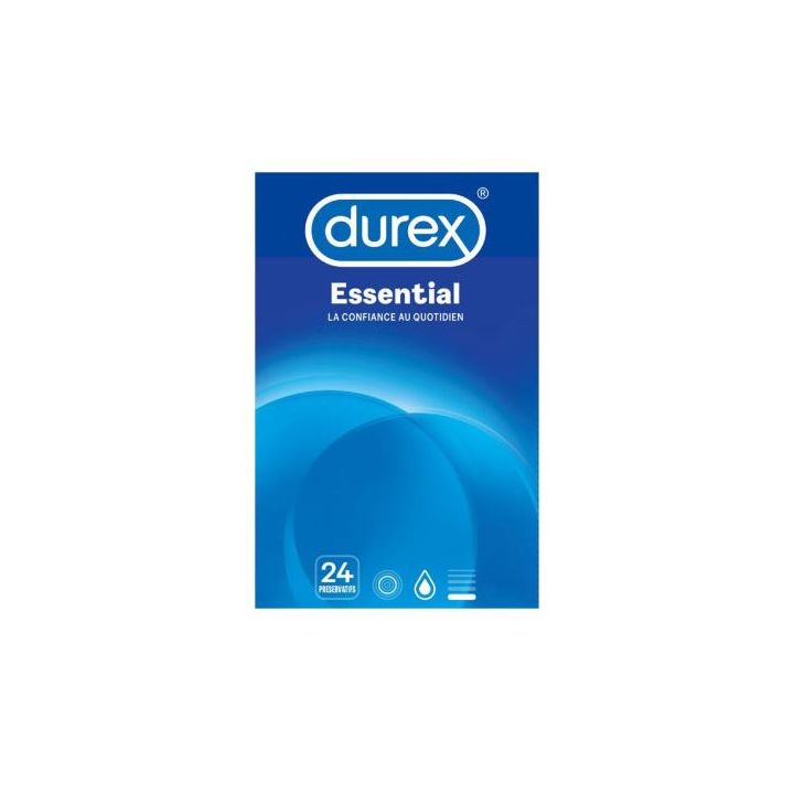 Préservatifs Essential Durex - boîte de 24 préservatifs