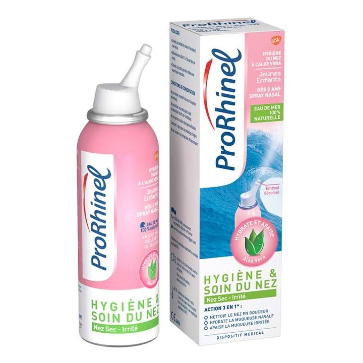 Prorhinel hygiène du nez à l'aloe vera jeunes enfants - spray de 100 ml