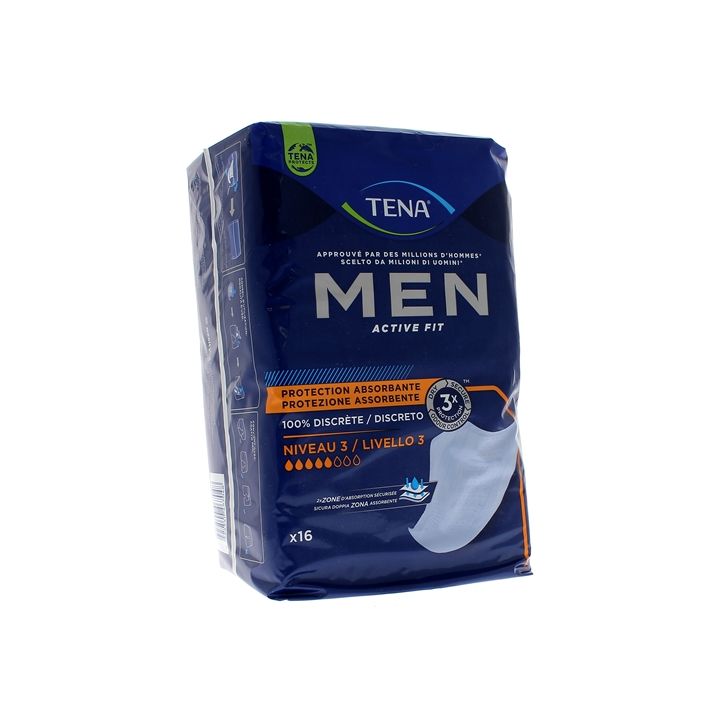 Protection absorbantes Men niveau 3 taille 46-56 Tena - 16 protections